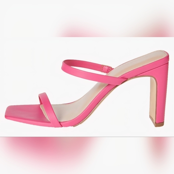 The Drop Avery Square Toe Two Strap High Heeled Sandal #780 - Picture 10 of 16